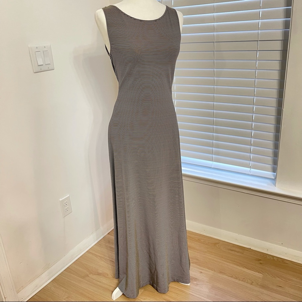 Long striped maxi dress